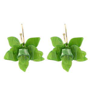 Élégantes Grandes Boucles d'Oreilles Pendantes en Résine Rose pour Femme, Multicolores, Motif Floral Rose 3D, Bijou Tendance pour l'Été et la Plage, Cadeau 2026 - Product Image 2