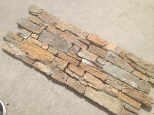 Design moderne Pierre naturelle Rouille Quartz Côté 15.2x61 Résistance à l'érosion antiacide pour décoration d'hôtel Finition de surface fendue - Product Image 3