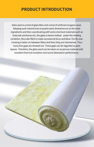 Rotolo di Isolamento in Lana di Fibra di Vetro Ecologico Moderno a Prezzo di Fabbrica, Resistente al Fuoco e all'Acqua per Esterni di Edifici e Soffitti - Product Image 5