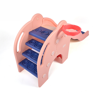 Parque Infantil Interior de Plástico para Niños, Tobogán Infantil con Forma de Elefante Rosa, Equipo de Parque de Atracciones para Bebés, Mini Juguetes de Tobogán - Product Image 2