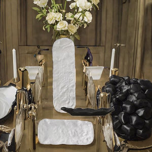 ถาดเสิร์ฟเซรามิกทรงสี่เหลี่ยมผืนผ้าเคลือบสำหรับซูชิแฮมเบิร์กสเต็กขนมผลไม้ซาซิมิสลัดร้านอาหารภาชนะสำหรับงานเลี้ยง - Product Image 6