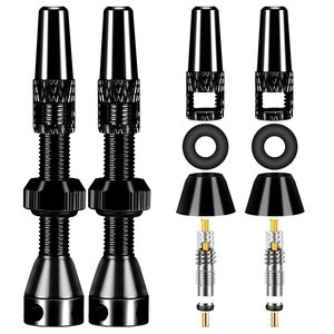 Tige de valve de vélo en alliage d'aluminium, type français, avec trous latéraux, pour pneu tubeless de vélo de route - Product Image 5