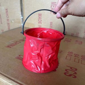 Custom LOGO 7.78*5.51in Reusable Nylon <b>Collapsible</b> Bucket with Handle Washing Barrel <b>Storage</b> Bucket Multi-Purpose for Outdoor - Product Image 5