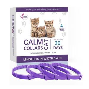 Vente en gros de colliers calmants quatre saisons réglables tout usage pour animaux de compagnie collier calmant pour chiens et chats - Product Image 1