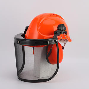 Casque de protection avec écran facial en treillis métallique en acier pour <span class=keywords><strong>tondeuse</strong></span> à gazon tronçonneuse taille-haie-équipement de sécurité - Product Image 5