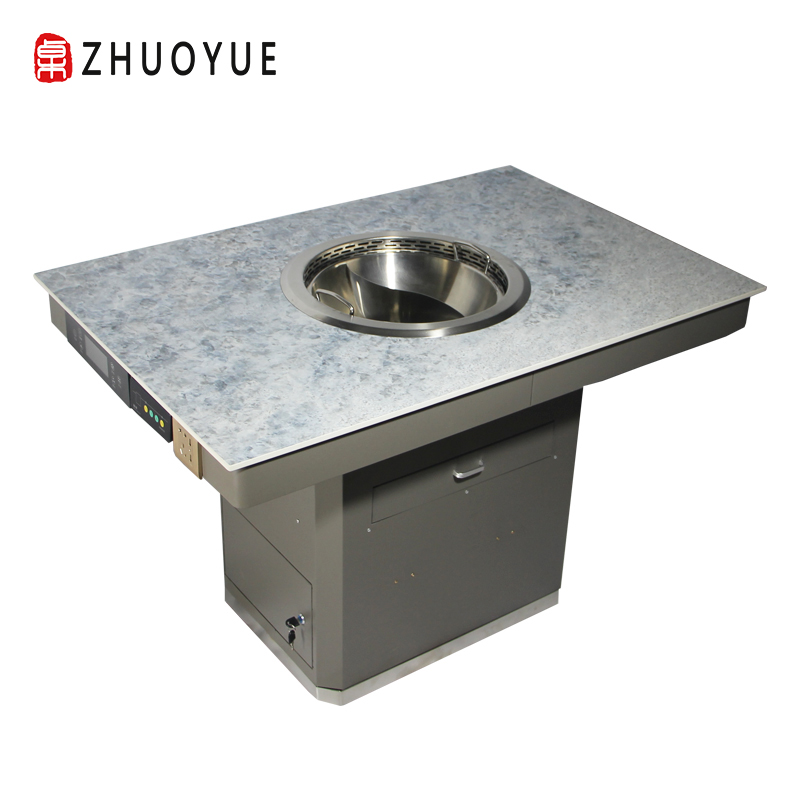 Современный обеденный стол, каменная тарелка, бездымный Горячий Стол