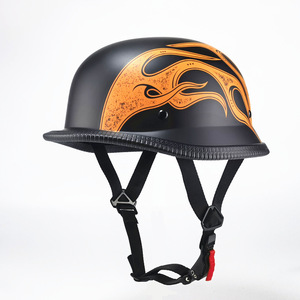 Yeni Yetişkin Chopper Halley ABS Motosiklet Yarım Yüz Retro Vintage ATV Kaskı DOT Onaylı Darbeye Dayanıklı Güneş Geçirmez Hızlı Çıkartılabilir - Product Image 2
