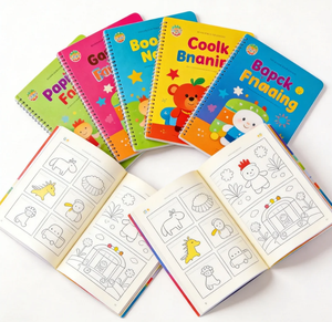 Livres de coloriage personnalisés en gros pour enfants, livres d'apprentissage pour enfants à reliure spirale avec un <span class=keywords><strong>design</strong></span> unique pour les enfants - Product Image 6