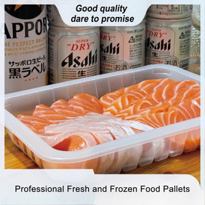 לוגו מותאם אישית מגשי פלסטיק תהליך שלפוחית pp חומר לחיות מחמד עבור עוגה סושי סלט פיצה הסיטונאי - Product Image 1