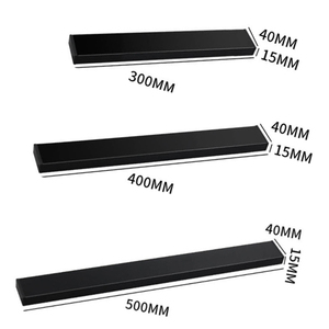 <span class=keywords><strong>Porte</strong></span>-<span class=keywords><strong>couteau</strong></span> magnétique pour mur avec 3 crochets, bande magnétique pour <span class=keywords><strong>couteau</strong></span> noir de 16 pouces sans perçage, support magnétique pour <span class=keywords><strong>couteau</strong></span> avec <span class=keywords><strong>adhésif</strong></span> - Product Image 3