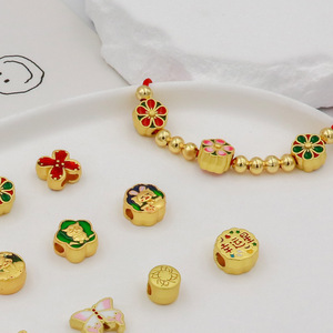 Cuentas espaciadoras con forma de flor y orificios abiertos para accesorios de fabricación de joyería DIY D141 - Product Image 2