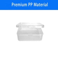 Boîte d'emballage d'accessoires électroniques en PP transparent carré, design classique, fabriquée au Zhejiang, boîte de rangement pour téléphone portable résistante aux chocs