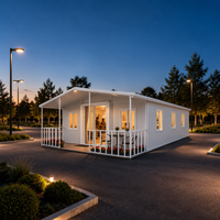 Maison conteneur préfabriquée sans soudure sur site, moderne, galvanisée, mobile, empilable, 20FT 30FT, avec salle de bain et cuisine