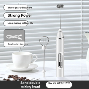 เครื่องตีฟองนมไฟฟ้าแบบชาร์จได้ เครื่องผสมเครื่องดื่มในครัว เครื่องตีไข่ เครื่องปั่นขนาดเล็ก เครื่องทำฟองนม เครื่องตีฟองนมแบบมือถือสำหรับกาแฟ - Product Image 5