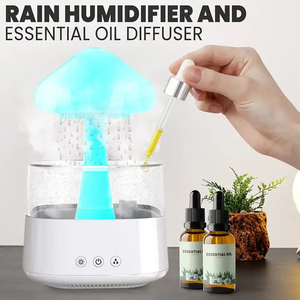 Hot Promotion 51-100ml Rain Cloud Aroma Humidifier 7-color USB Portable Plastic Household <b>Oil</b> Dripping Air <b>Diffuser</b> - Product Image 4