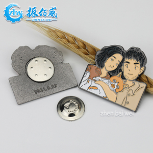 Custom pin Soft esmalte crachá Broche Logo Cartoon anime retrato perímetro lapela pin Presente design <span class=keywords><strong>DIY</strong></span> seu próprio pino - Product Image 1