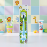 Brosse à dents en plastique pour enfants Dr.Perfect Elephant, best-seller, avec poignée antidérapante et poils souples, pour usage domestique et commercial