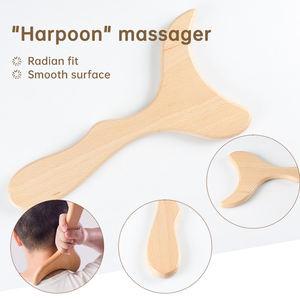 Holz Guasha Massage Holz Werkzeug Kopfhaut Massage gerät Ganzkörper Muskel Schmerz linderung Therapie Holz therapie Massage Werkzeuge Set - Product Image 6