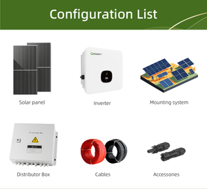 Sistema Solar Growatt de 10KW 20KW 30KW 50KW, Sistema Solar Growatt Conectado a la Red para Proyectos Residenciales e Industriales - Product Image 4