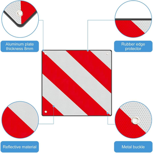 Panneau de signalisation réfléchissant pour véhicule lourd en aluminium, panneau d'avertissement de véhicule à mouvement lourd pour l'Espagne, l'Italie, l'Allemagne - Product Image 2