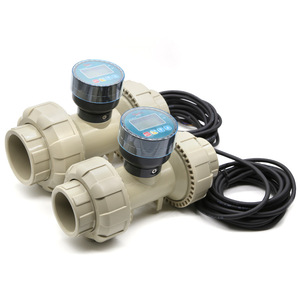 Compteur de débit d'eau à affichage numérique intelligent, grand diamètre, capteur de débit d'eau pour pipeline liquide, résistant aux acides et aux alcalis PPH, 485 - Product Image 2