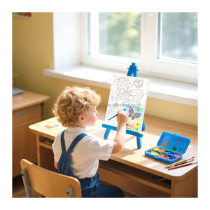 Ensemble de peinture <span class=keywords><strong>acrylique</strong></span> de papeterie d'art scolaire de haute qualité avec des planches de toile appropriées pour la peinture des enfants - Product Image 5