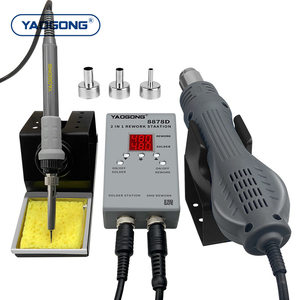 YAOGONG 8878D 750W <span class=keywords><strong>Pistola</strong></span> <span class=keywords><strong>de</strong></span> Aire Caliente Portátil con Termostato Ajustable <span class=keywords><strong>para</strong></span> Reparación <span class=keywords><strong>de</strong></span> Teléfonos y Placas Base SMD - Product Image 6