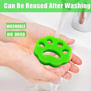 Juego de 4 Removedores de Pelo de Perro Reutilizables de Silicona, Removedor de Pelusa para Lavadora, Caja Recolectora de Pelusa Adhesiva, Limpiador de Pelo de Mascotas - Product Image 3