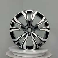 Jantes forgées Executive 22 pouces 5x112 ET30-35 multi-rayons noir brillant en alliage, ajustement direct pour Mercedes Audi VW SUV Premium
