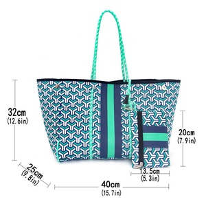 Sacs à Main en Néoprène de Grande Taille pour Femmes d'Extérieur Vente en Gros Prêts à Expédier Sac Cabas de Plage d'Été en Néoprène Sac à Bandoulière pour Femmes - Product Image 4