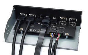 แผงด้านหน้า USB CD-ROM 5.25นิ้ว3.0 USB 2พอร์ต + 2.0พอร์ต2พอร์ต + Type C <span class=keywords><strong>3.2</strong></span> Gen 1 10Gbps ไมค์เสียงเดสก์ท็อป USB HUB ด้านหน้า - Product Image 6