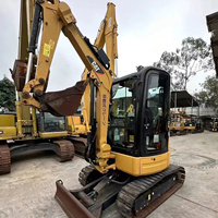 Mini-excavatrice d'occasion 303ECR modèle 2022 à prix réduit, avec moteur Kawasaki, boîte de vitesses, pompe PLC et roulement, capacité 3 tonnes
