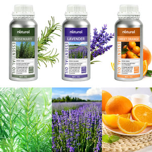 Huile Essentielle 100% Pure Biologique de Lavande, Romarin, Orange, Arbre à Thé et Menthe Poivrée pour Soins de la Peau, Aromathérapie, Massage, Parfum et Cosmétiques DIY - Product Image 2