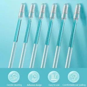 24pcs/Box Small/Large Disposable Silicone <strong>Ear</strong> Swabs Soft <strong>Ear</strong> <strong>Wax</strong> <strong>Removal</strong> <strong>Tool</strong> with Sticky Stick Efficient <strong>Ear</strong> Cleaner - Product Image 4