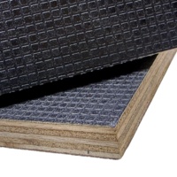 Contreplaqué marin Hysen 4x8 noir antidérapant 18 mm avec film de protection, motif hexagonal, antidérapant, pour plateforme de scène