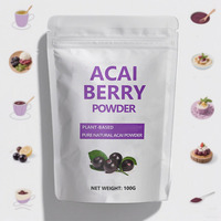 Marque privée Poudre naturelle de baies d'açai pour smoothie Boissons Poudre d'açai