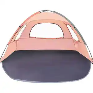 Logotipo personalizado Sun Shelter Pop Up Beach Carpa plegable al aire libre Tienda 1-2 Persoon Tienda de playa para la venta