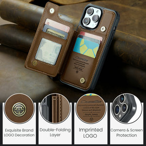 <span class=keywords><strong>Caseme</strong></span> ดั้งเดิมสำหรับ <span class=keywords><strong>iPhone</strong></span> 15 PRO MAX 14 13 <span class=keywords><strong>12</strong></span> 11เคสด้านหลังเป็นหนังพร้อมที่ใส่บัตรเคสขาตั้งสำหรับ <span class=keywords><strong>iPhone</strong></span> 15 14 - Product Image 4