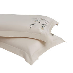 غطاء لحاف من القطن الخالص 100٪ بلون واحد من ألينهوم، طقم غطاء لحاف مطرز عالي الجودة بمقاس كوين، تصنيع حسب الطلب - Product Image 5