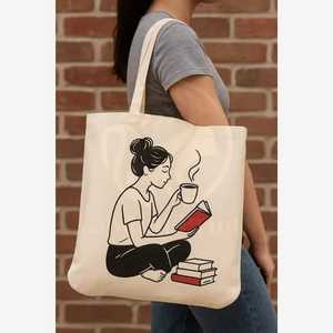 Sac fourre-tout en toile imprimé bohème esthétique avec longues poignées, réutilisable, pour le shopping estival, élégant et décontracté pour les sorties - Product Image 2
