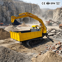 Excavatrice sur chenilles auto-chargeuse de 8 tonnes, camion-pelle tout-terrain