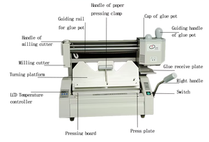 100 đôi thiết kế mới máy tính để bàn nóng chảy keo máy tính ràng buộc Nhiệt Máy Tính ràng buộc cho A3 A4 - Product Image 3