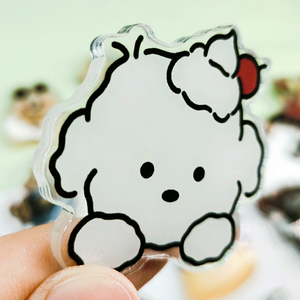 Hoa văn phòng văn phòng phẩm tập tin Clip trang trí trong suốt Acrylic kẹp giấy - Product Image 2