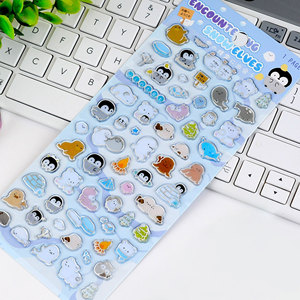 Tùy Chỉnh Phim Hoạt Hình 3D Puffy Bong Bóng Dán Scrapbooking Nhật Ký Điện Thoại Di Động Tinh Thể Kim Cương Dán Tấm - Product Image 5