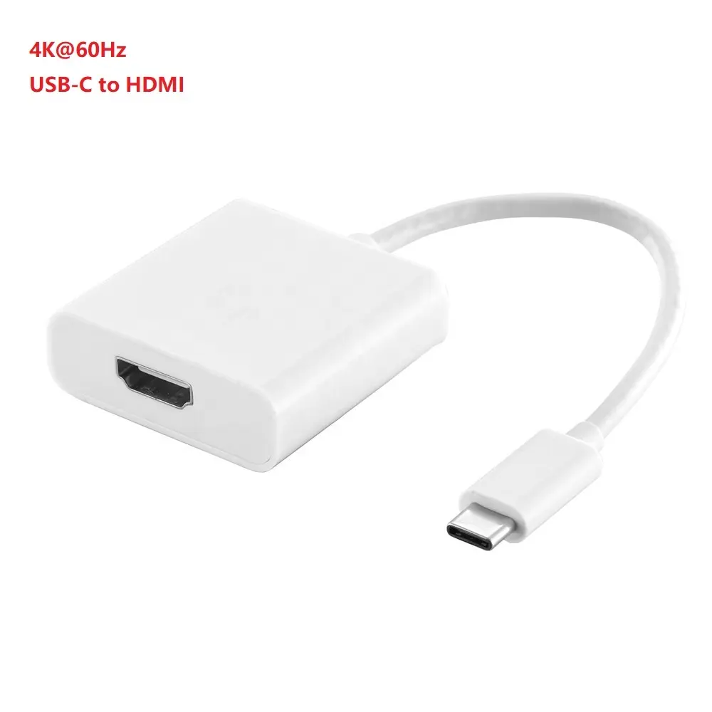 Macho para fêmea suporte 4K @ 60Hz USB-C para adaptador HDMI