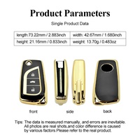 Funda Protectora de TPU para Llaves de Toyota, Funda Anticolisión para Llaves, Funda de Lujo Personalizada para Llaves de Auto
