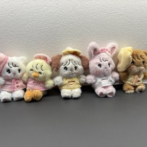 MK085 Venta al por mayor Kawaii Mikko Colgante de peluche de 10-12cm, Lindos llaveros de peluche pequeños de gato, conejo y pato para bolsos - Product Image 2
