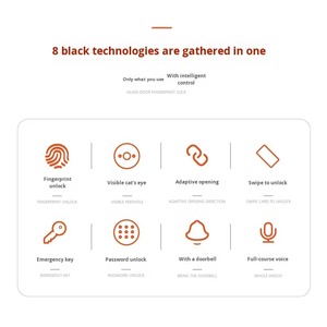 Serrure de porte intelligente avec sonnette, écran OLED WIFI, application Android TUYA, contrôle à distance, sécurité, maison intelligente, vente chaude - Product Image 2