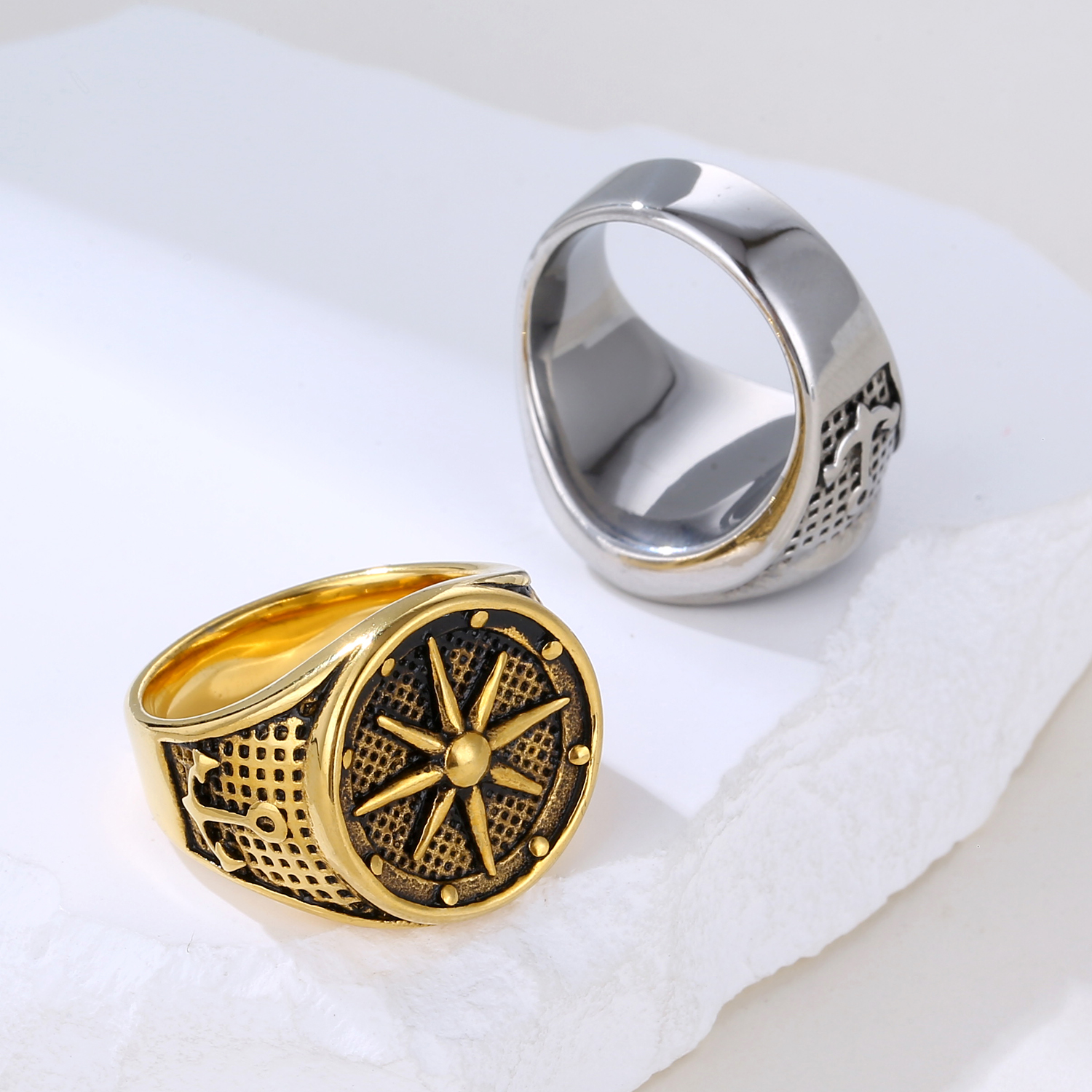 Jude Jewelers Stainless Steel Christian Jesus Cross Ring