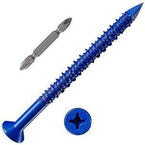 1/4 "x3" bê tông vít với khoan bit Hex đầu bê tông xi măng vít Neo Assortment Kit cho khối xây gạch hoặc vữa - Product Image 3